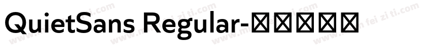 QuietSans Regular字体转换